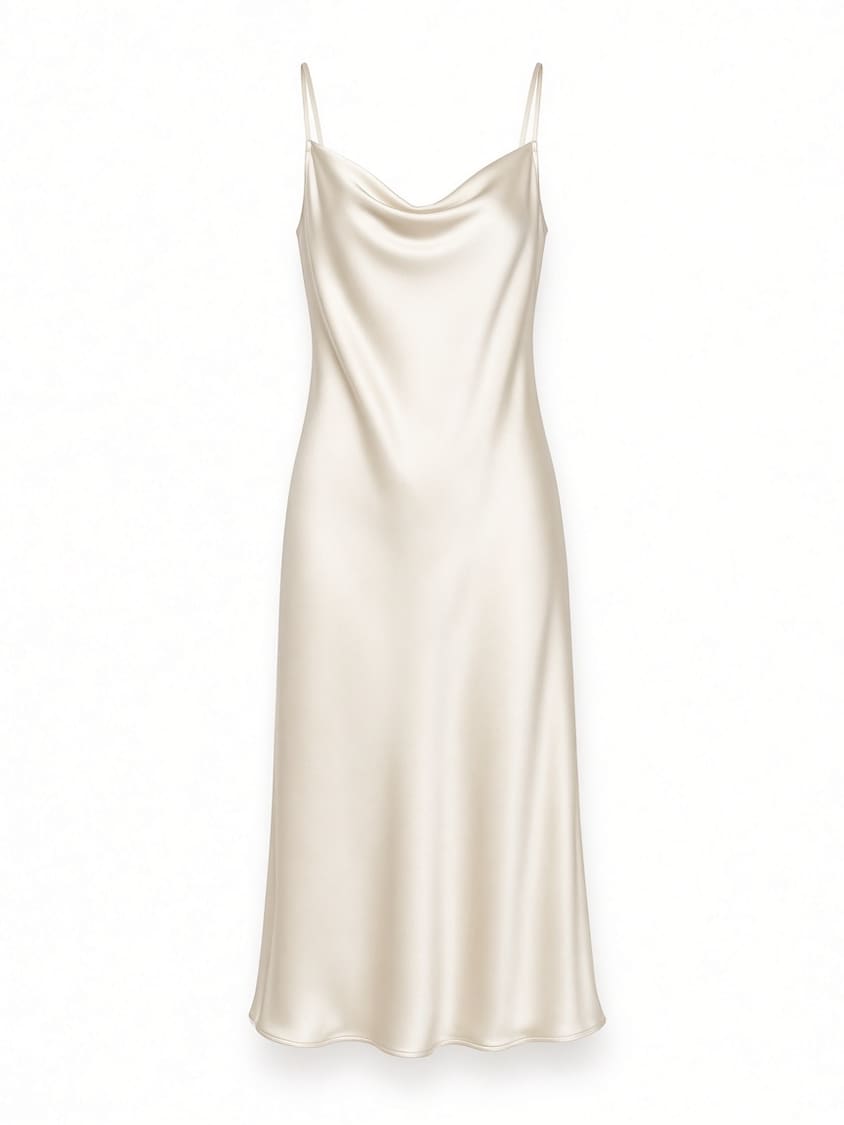 Silk Slip Midi Dress